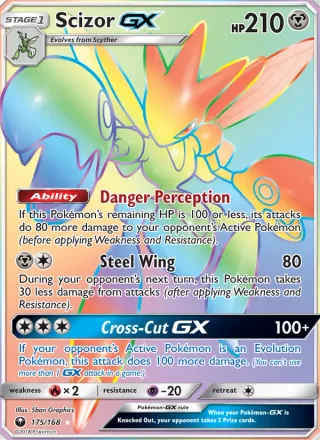 Scizor GX #175 · Celestial Storm Pokémon card