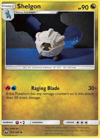 Shelgon #105 · Celestial Storm Pokémon card