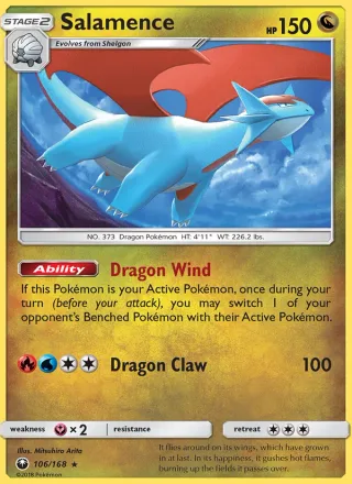 Salamence #106 · Celestial Storm Pokémon card