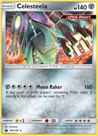Celesteela #100 · Celestial Storm Pokémon card