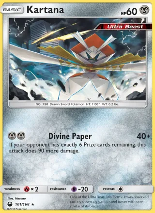 Kartana #101 · Celestial Storm Pokémon card