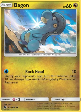 Bagon #103 · Celestial Storm Pokémon card