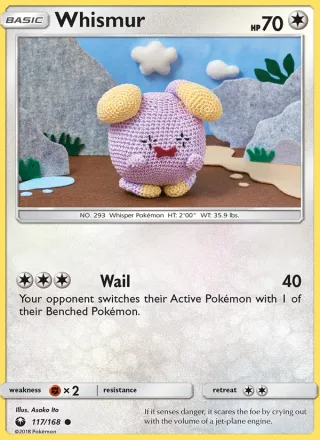 Whismur #117 · Celestial Storm Pokémon card