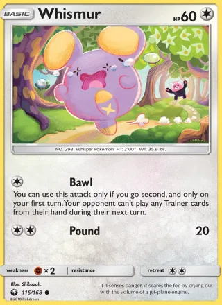 Whismur #116 · Celestial Storm Pokémon card