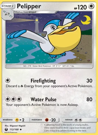 Pelipper #112 · Celestial Storm Pokémon card