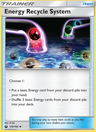 Energy Recycle System #128 · Celestial Storm Pokémon card