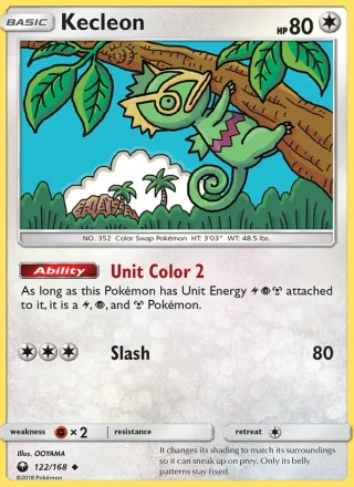 Kecleon #122 · Celestial Storm Pokémon card
