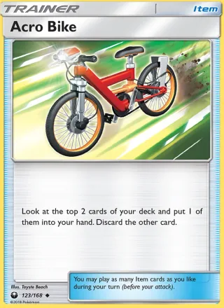 Acro Bike #123 · Celestial Storm Pokémon card
