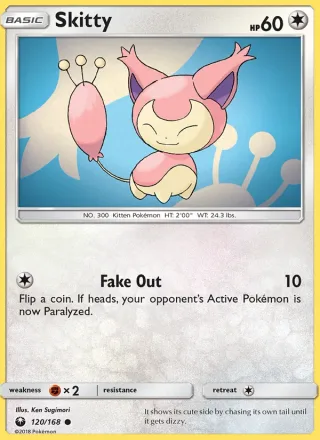 Skitty #120 · Celestial Storm Pokémon card