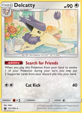 Delcatty #121 · Celestial Storm Pokémon card