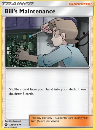 Bill’s Maintenance #126 · Celestial Storm Pokémon card