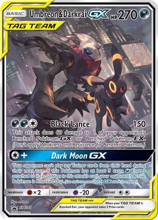 Umbreon & Darkrai GX - SM241 #SM241 · Jumbo cards Pokémon card
