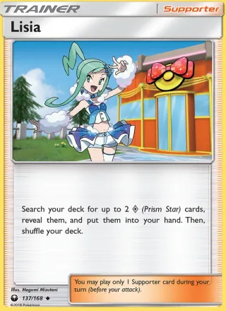 Lisia #137 · Celestial Storm Pokémon card
