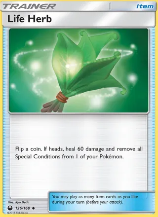 Life Herb #136 · Celestial Storm Pokémon card