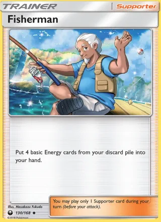 Fisherman #130 · Celestial Storm Pokémon card