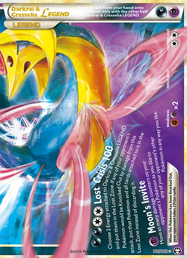 Darkrai & Cresselia LEGEND full card art