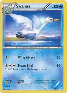 Swanna #18 · XY trainer Kit (Suicune) Pokémon card