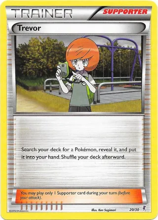 Trevor #20 · XY trainer Kit (Bisharp) Pokémon card