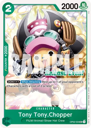 Tony Tony.Chopper (ST15 - ST20 Release Event Pack) #OP02-034-st15-st20-release-event-pack · One Piece Promotion Cards One Piece card