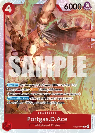 Portgas.D.Ace #ST30-007 · ST-30: Starter Deck 30 EX Luffy & Ace One Piece card