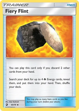 Fiery Flint #60 · Dragon Majesty Pokémon card