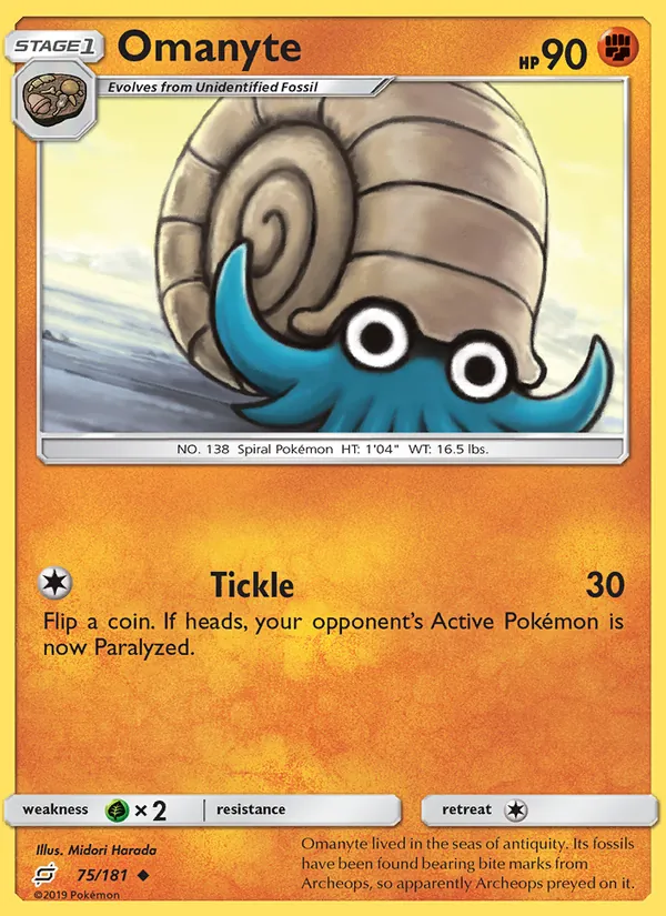Omanyte full card art