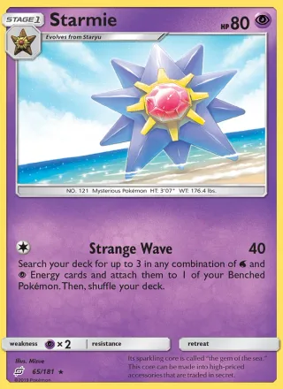 Starmie #65 · Team Up Pokémon card
