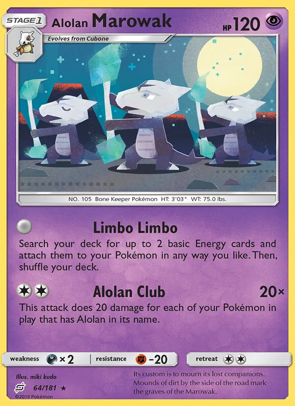Alolan Marowak full card art