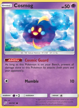 Cosmog #69 · Team Up Pokémon card