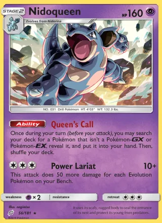 Nidoqueen #56 · Team Up Pokémon card