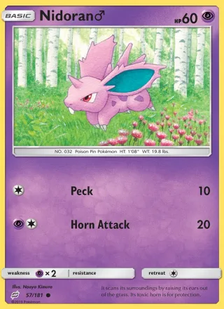 Nidoran♂ #57 · Team Up Pokémon card