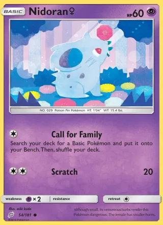 Nidoran♀ #54 · Team Up Pokémon card