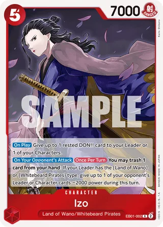 Izo #EB01-002 · Extra Booster: Memorial Collection One Piece card