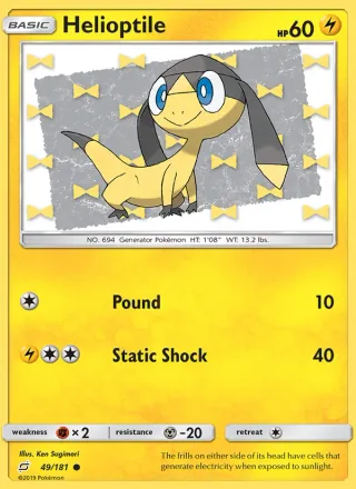 Helioptile #49 · Team Up Pokémon card