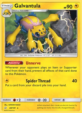 Galvantula #48 · Team Up Pokémon card