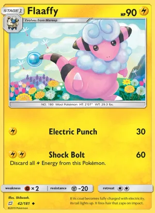Flaaffy #42 · Team Up Pokémon card