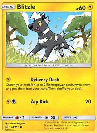 Blitzle #44 · Team Up Pokémon card