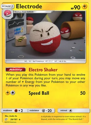 Electrode #39 · Team Up Pokémon card