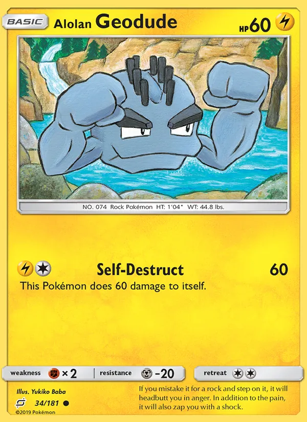 Alolan Geodude full card art