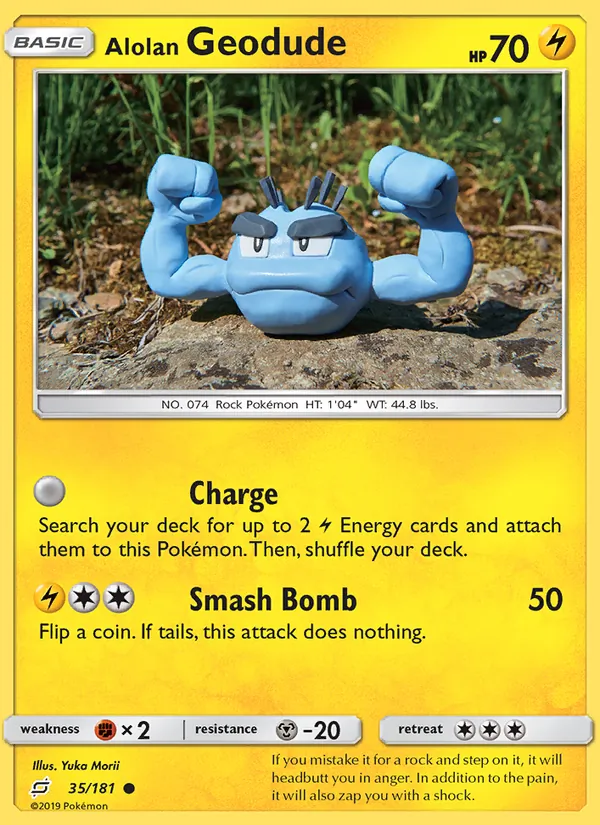 Alolan Geodude full card art