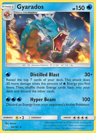 Gyarados #30 · Team Up Pokémon card