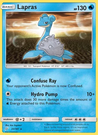 Lapras #31 · Team Up Pokémon card