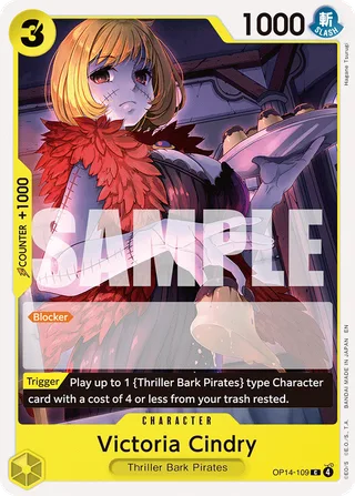 Victoria Cindry #OP14-109 · The Azure Sea's Seven One Piece card