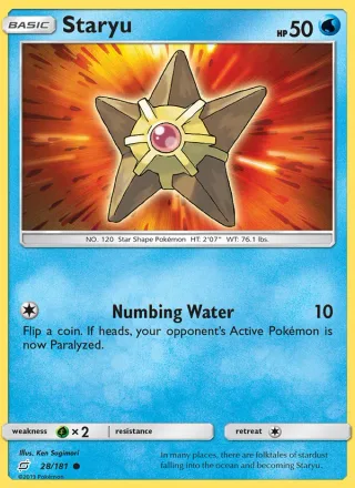 Staryu #28 · Team Up Pokémon card