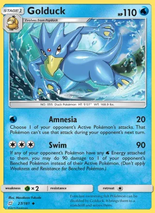Golduck #27 · Team Up Pokémon card