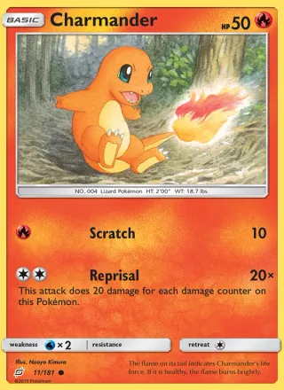 Charmander #11 · Team Up Pokémon card