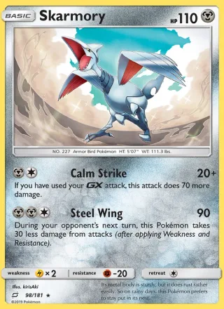 Skarmory #98 · Team Up Pokémon card