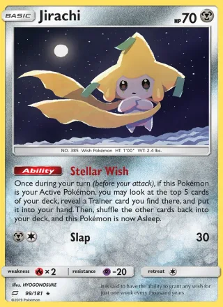 Jirachi #99 · Team Up Pokémon card