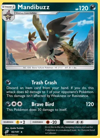 Mandibuzz #93 · Team Up Pokémon card