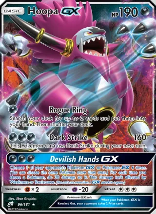 Hoopa GX #96 · Team Up Pokémon card